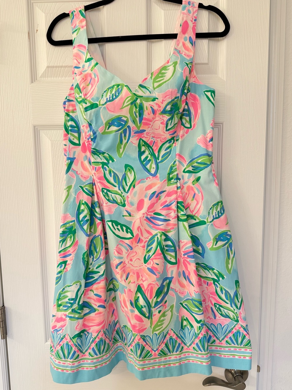 Lilly Pulitzer Pink and Aqua Floral Dress